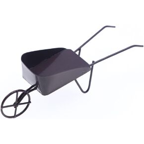 Miniature Dollhouse Wheelbarrow ، Mini Metal Farmhouse Wheelbarrow ، Dollhouse Farm Garden Accessories