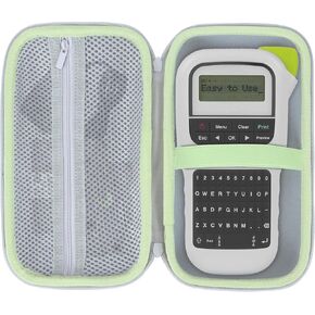 Case Compatible with Brother P-Touch PTH110 / PTH111 Pro / PTE110 Portable Monochrome Label Maker (White)