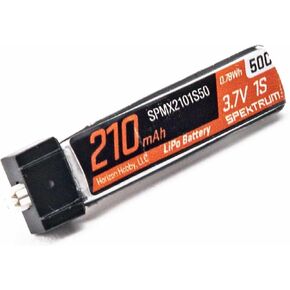 Spektrum Smart 210mAh 1S 3.7v 50c Lipo ؛ موصل JST PH1.25MM ، SPMX2101S50