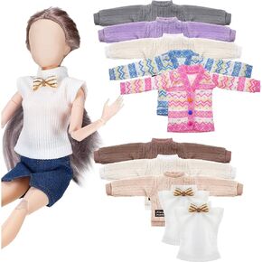 Bencailor 10 Pieces Doll Clothes Set Fit 11-12 Inch Doll Sweater Cloth Outfits Accessories