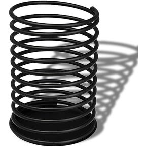 Stylish Metal Pen Holder with Spring Design - Durable, Elegant Desk Organizer for Office & Home, Perfect for Pens, Makeup Brushes & More，Black