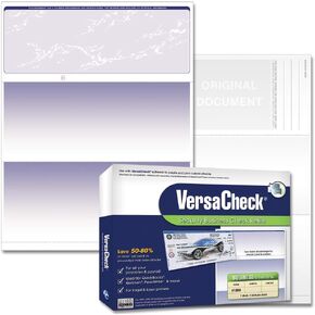 Versacheck Secure Form #1000 - قسيمة أعمال فارغة في الأعلى - الأزرق هيبة - 500 ورقة ، أزرق ، حكيم