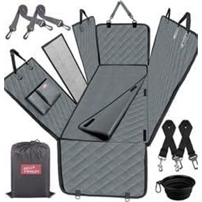 1.7-in-1 Dog Seat Cover for Back Seat