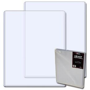 BCW 14x17 حامل الحمولة - 10CT | حماية PVC PREMIUM لمطبوعات 14x17 ، الملصق ، المستندات | شاشة واضحة تمامًا وتخزين آمن | حماة بلاستيكية صلبة للصور والمقتنيات والأعمال الفنية