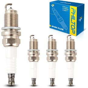 PHILTOP Spark Plug IFR6T11 6 pack Double Iridium, Fit Highlander, Corolla, Camry, Avalon, 4Runner, xB, tC, MR2, Matrix, Previa, RAV4, Sequoia, Sienna, Solara, Supra, Tundra, OE Fine Wire Spark Plug