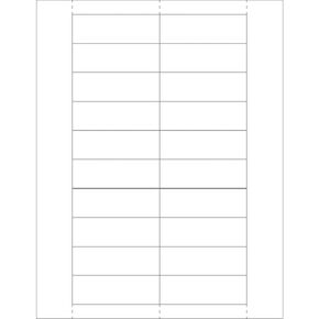 حزمة أعلى حزمة تزويد حامل الملصقات البلاستيكية ، 1 "× 3" ، أبيض (حزمة من 1000)
