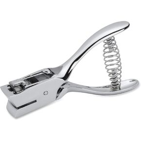 Business Source Manual Hole Punch, Silver (39282)