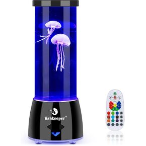Jellyfish Lamp with 12 Color Changing and Remote Control,Jellyfish Aquarium Tank Night Light for Home Office Decor Gifts Mood Night Light Gift with USB for Kids Women Teens Adults