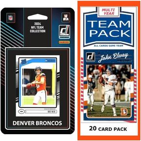 2024 Donruss Denver Broncos Factory Sealed NFL Team Set + 20 Card Pack - Bo Nix 369 Rated Rookies RC Audric Estime Troy Franklin Devaughn Vele Alex Singleton Patrick Surtain