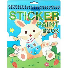 Aeahaly 2 Pack Crafts for Kids تتراوح أعمارهم بين 4-8 طلاء من قبل الملصقات ، كتاب ملصقات قابل لإعادة الاستخدام للأطفال الذين تتراوح أعمارهم بين 4-8 هدايا عيد ميلاد الأولاد والبنات حفلة ، كتاب أنشطة السفر مجموعة للتعلم (ديناصور+المحيط)