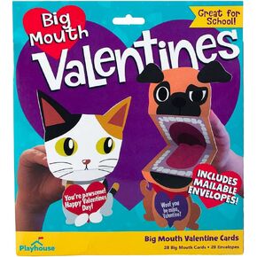 ملصق Playhouse Fun Dog House Puppy Stickers 28 بطاقة Super Valentine Exchange Pack للأطفال