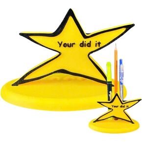 SPEAKERMAN Funny Your It Star Trophy مع حامل القلم/القلم الرصاص - هدية هدايا ثلاثية الأبعاد للمكتب والمكتب والمعلمين والطلاب - هدية التخرج المضحكة لزملاء عملاء هدية عيد ميلاد هدية