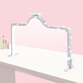 ضوء الأظافر للمكتب ، LED Dimmable Half Moon Light لصالونات الأظافر ، مصباح تقنية الأظافر للمكياج ، فن الأظافر ، تقليم الحواجب