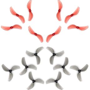 Gemfan 45mm 2 -Blade و 3 -Blade FPV مراوح مع ثقب مركز 1.5 مم ل RC Freestyle Tiny Whoop Drones لـ 0805 1102 محركات Brushless (رمادي صافي 8pcs - 4cw 4ccw ، الأزرق الصافي 8pcs - 4cw 4cw)