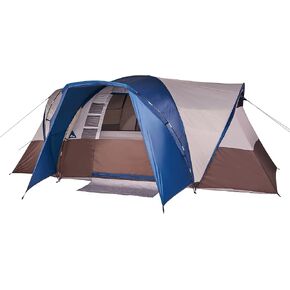 Wenzel Klondike 8 Person Water Resistant Tent with Convertible Screen Room for Family Camping