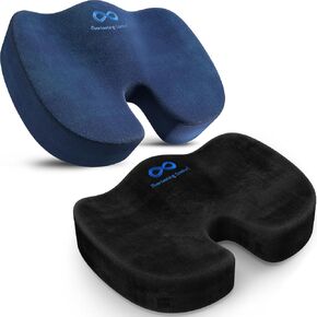 Everlasting Comfort Seat Cushion for Lower Back Pain Relief - Enhances Posture & Support, All-Day Comfort - Car, Gaming, Office Chair Cushion