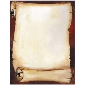 Gartner Studios Scroll Stationery Paper ، Soffe Supplies ، 90 GSM Paper ، 8.5 "× 11" ، 200 Count ، White ، (95163)
