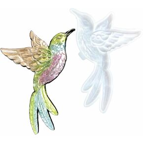 Hummingbird Silicone Mold - Large Bird Wall Hanging Resin Mold for Epoxy Casting and DIY Art Crafts