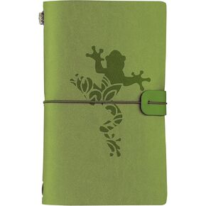 Innobeta Frog Gifts Journal for Frog Lover - 7.8 "x5" كمبيوتر محمول قابل لإعادة تعبئة الجلود - هدايا لتقدير ، تهانينا ، عيد الميلاد وعيد الميلاد