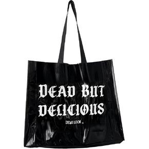 Dead But Delicious Cute Goth BAg |Gift For Her| Beach Bag | Spooky Laptop Bag | Halloween Bag Goth Gift Bag