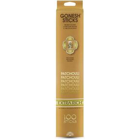 Gonesh - Extra Rich Incense Sticks - Non-Toxic 10" Slow Burn Aromatic Sticks - Black Stinger - 100 Sticks