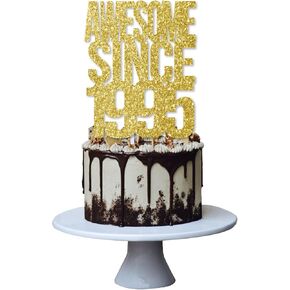 رائع منذ عام 1995 كعكة توبر لرجال ونساء عيد ميلاد 30 مضحكة 30 وديكور رائع ， المصنوع يدويا - الذهب