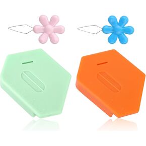 2 PCS دليل خياطة SEAM Magnetic Guide مع 2 pcs threadle thouldle ، دليل هيممر المضلع المغنطي