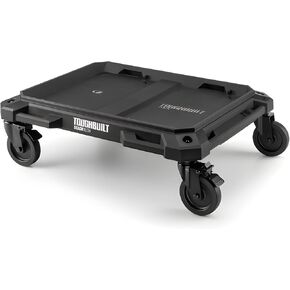 ToughBuilt 4-Wheel Cart, Dolly with 2 Lockable Wheels for StackTech Tool Boxes