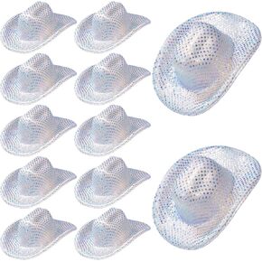 SOTIFF 12 PCS MINI DISCO HAT HAT MINI WESTRY COWBOIN COWBIRN HAT TILL UP DISLERAPHIC SPACE MINIATURE