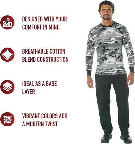 Pink Camouflage Mens Army Digital Camo Long Sleeve T-shirt, Size X-Large in Saudi Arabia