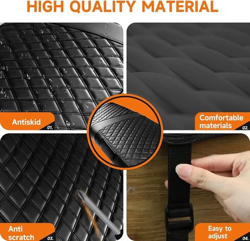 Club Car DS Pre-2000 Seat Covers, Golf Cart Seat Covers for Club Car DS 1982-2000 Front Seats, Enhanced/Comfortable/Breathable Vinyl Leather, Waterproof and Non-slip, 2 Convenient Pockets in Kuwait
