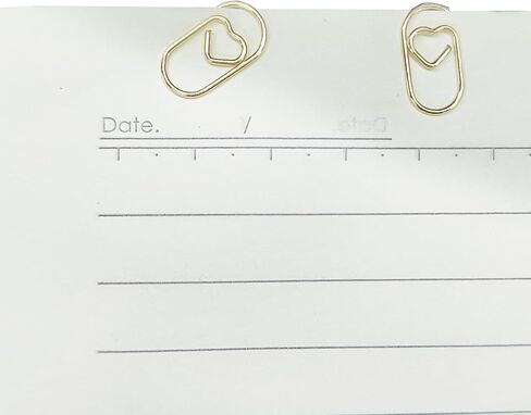 Hitefu 100 Pcs Mini Heart Shaped Clips, 2 cm Cute Paper Clips, Tiny Paper Clips for Decoration, Organization, Document, Office (Rose Gold) in Saudi Arabia