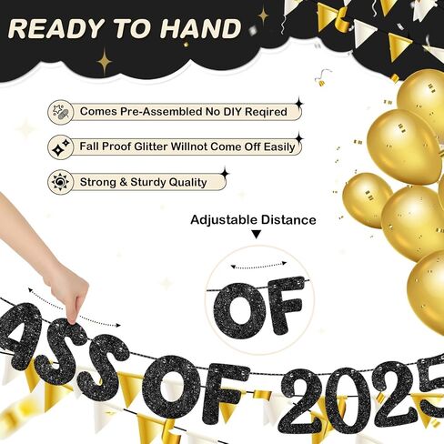 فولمون تهانينا فئة الدرس 2025 لافتة تهانينا للاصطدام لحفل التخرج حفل التخرج لافتة التخرج ديكور الخريج لحفل التخرج من المدارس الثانوية (البحرية الأزرق) in Saudi Arabia
