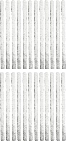 Light of Mine | Fiberglass Replacement Tiki Torch Wick | 0.5" Length 9.85" | Long Lasting | Perfect for Outdoor Tiki Torch |Wine Bottles | Lanterns | Citronella Oil Lamps (12) in Kuwait