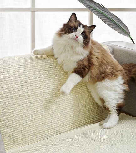 Cat Scratching Mat Pastable Natural Sisal Grinding Claws Mat and Anti-Slip Carpet for Cat Grinding Claws and Furniture Protecting Carpet Sofas (Extra Large) in Kuwait