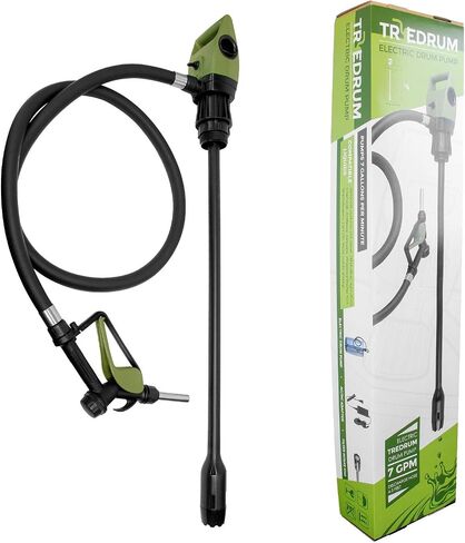 TERA PUMP TREDRUMT Electric Fuel Pump for 55 Gallon to 275 Gallon IBC Totes - 20V Electric Drum Pump for DEF, DIESEL, KEROSENE, ANTIFREEZE, AGRICULTURAL CHEMICALS (Portable Power Options Available) in Saudi Arabia