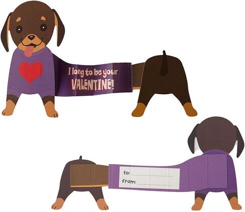 Playhouse Sticker Fun Dog House Puppy Stickers 28 Card Super Valentine Exchange Pack for Kids in Kuwait