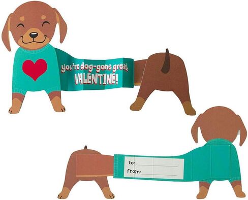 Playhouse Sticker Fun Dog House Puppy Stickers 28 Card Super Valentine Exchange Pack for Kids in Kuwait