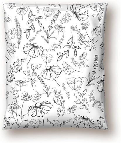 Picksie Mailers - Poly-mailers, 10x13 Shipping Bags for Small Business, 100 Pack Polymailer Packaging Bags, Mailing Poly Bags, Poly Mailers, Boutique Shipping Envelopes Package Bags - Pretty Patchwork in Saudi Arabia
