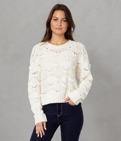 Lucky Brand Women's Open Stitch Pullover Sweater in Saudi Arabia