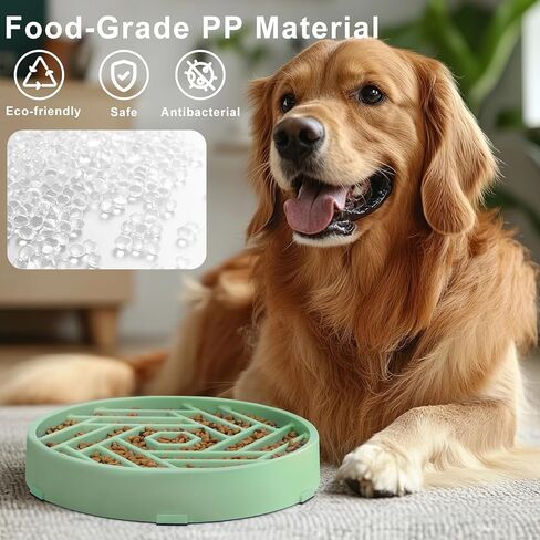 Slow Feeder Dog Bowls Large Medium Breed,Anti-Choking Slow Eating Dog Food Bowl,Non Slip Pet Slower Food Feeding Bowls Large Puzzle Slow Feeder Bloat Stop Maze Dog Dishes,Orange in Saudi Arabia