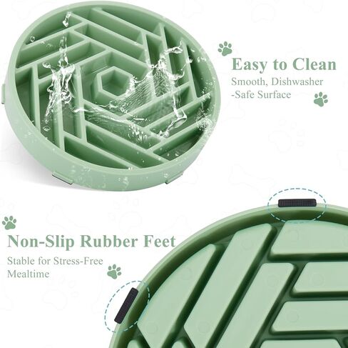 Slow Feeder Dog Bowls Large Medium Breed,Anti-Choking Slow Eating Dog Food Bowl,Non Slip Pet Slower Food Feeding Bowls Large Puzzle Slow Feeder Bloat Stop Maze Dog Dishes,Orange in Saudi Arabia