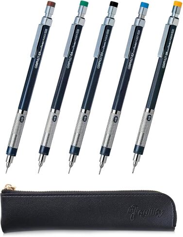 قلم الصياغة الميكانيكية Graphlet + AIN HB/B/2B خيوط ، علبة قلم Black Slim الأصلية (0.5 مم) in Kuwait
