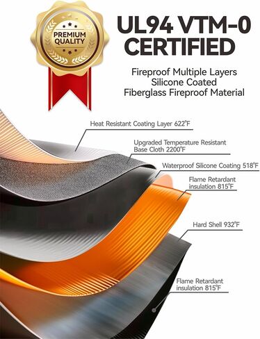 مربع مستندات مستند Fireproof 8 مربع منظم ملفات الطبقة مع قفل. وثيقة مهمة مع مجلد الملف ، الكمبيوتر المحمول ، السفر المحمول آمن in Kuwait