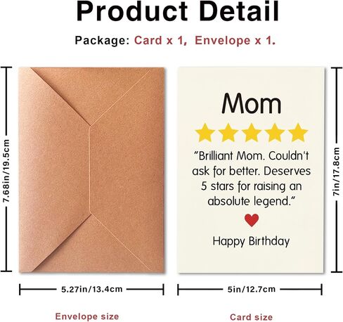 Funny Mother's Day Card from Son and Daughter to Mom, Full of Love, I May Be Little But I Love You Big, with Envelope in Saudi Arabia