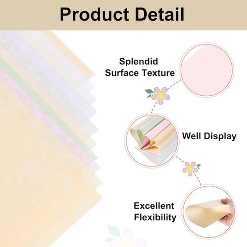 25 Sheets Parchment Paper Aged Look Stationery 200GSM Vintage Paper Sheet, [for Certificate, Invitation, Envelope] - 8.5 x 11 Inch/Pink in Kuwait