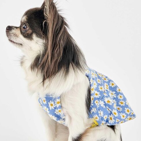 Floral Dog Tank Top - Lightweight Breathable Sleeveless Pet T-Shirt Vest, Stylish Flower Print Puppy Clothes, Soft Cotton Dog Apparel (Pink, Small) in Saudi Arabia