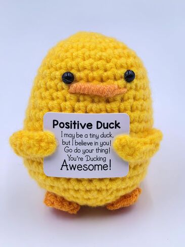 lacfinsien 5 PCS Mix Positive Crochet Animals, Mini Palm-Sized Crochet Creatures (2.2-3.5" Each), for Stress Relief and Mood Boost, Coworker Gift, Anxiety Soothing in Saudi Arabia