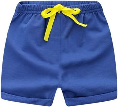 Jagrove Toddler Boys Girls Shorts 3 Pack Little Kids Cotton Sport Jogger Shorts Summer Solid Color Active Short Pants in Kuwait