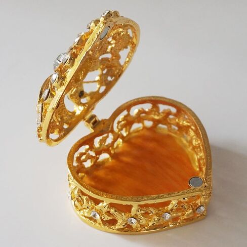 Arras Para Boda Catolica, Wedding Arras Coins Set, Heart Shaped Decorative Box with 13 Virgen of Guadalupe Coins, Mexican Wedding Accessories for Ceremony, Arras De Boda Cristiana - Gold in Saudi Arabia